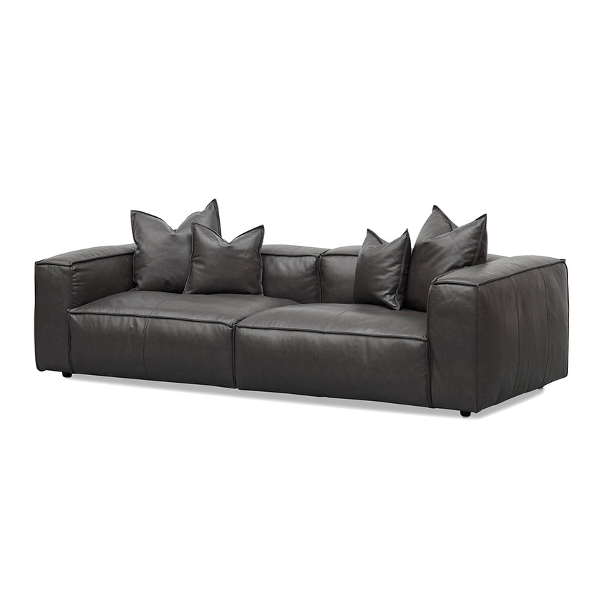 CLC2864-FA 3 Seater With Right Chaise Sofa - Graphite Grey with Natural Legs