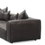 CLC8318-KSO 4 Seater Sofa with Cushion and Pillow - Shadow Grey Leather