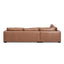 CLC8320-KSO 4 Seater Left Chaise Leather Sofa - Caramel Brown