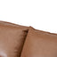 CLC8322-KSO 4 Seater Left Chaise Leather Sofa - Caramel Brown