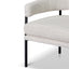 CLC8323-KSO Rustic Beige Fabric Armchair - Black Legs