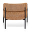 CLC8324-KSO Ginger Brown Fabric Armchair - Black Legs