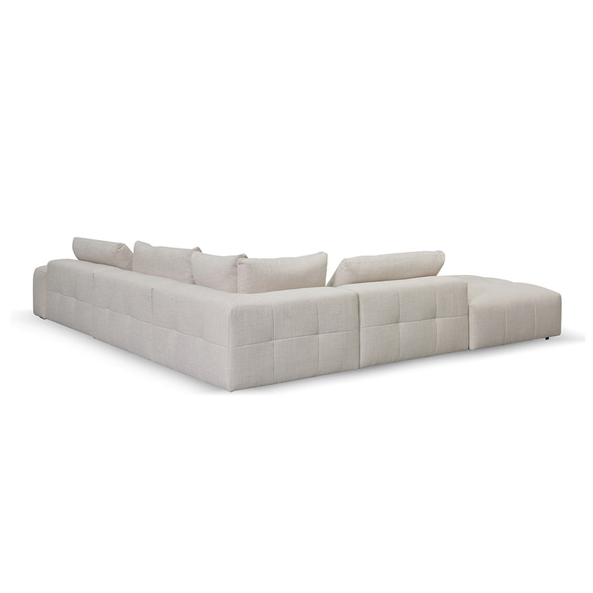 CLC8329-KSO Right Chaise Fabric Sofa - Taupe Beige