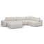 CLC8329-KSO Right Chaise Fabric Sofa - Taupe Beige