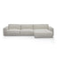 CLC8331-KSO Right Chaise Fabric Sofa - Fog Grey