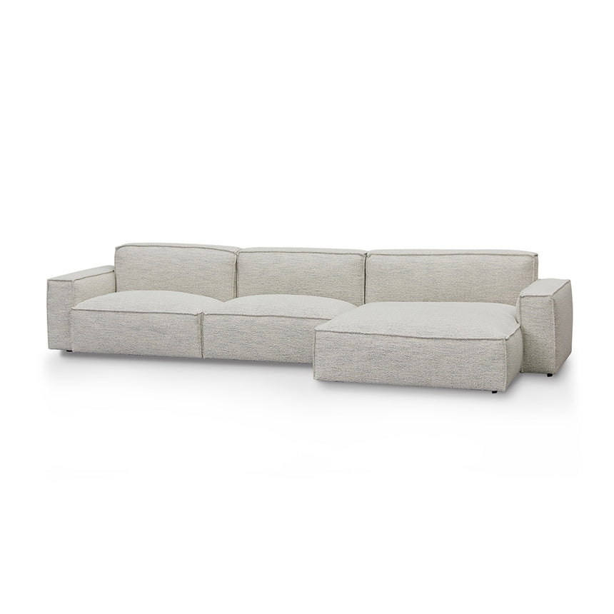 CLC8331-KSO Right Chaise Fabric Sofa - Fog Grey
