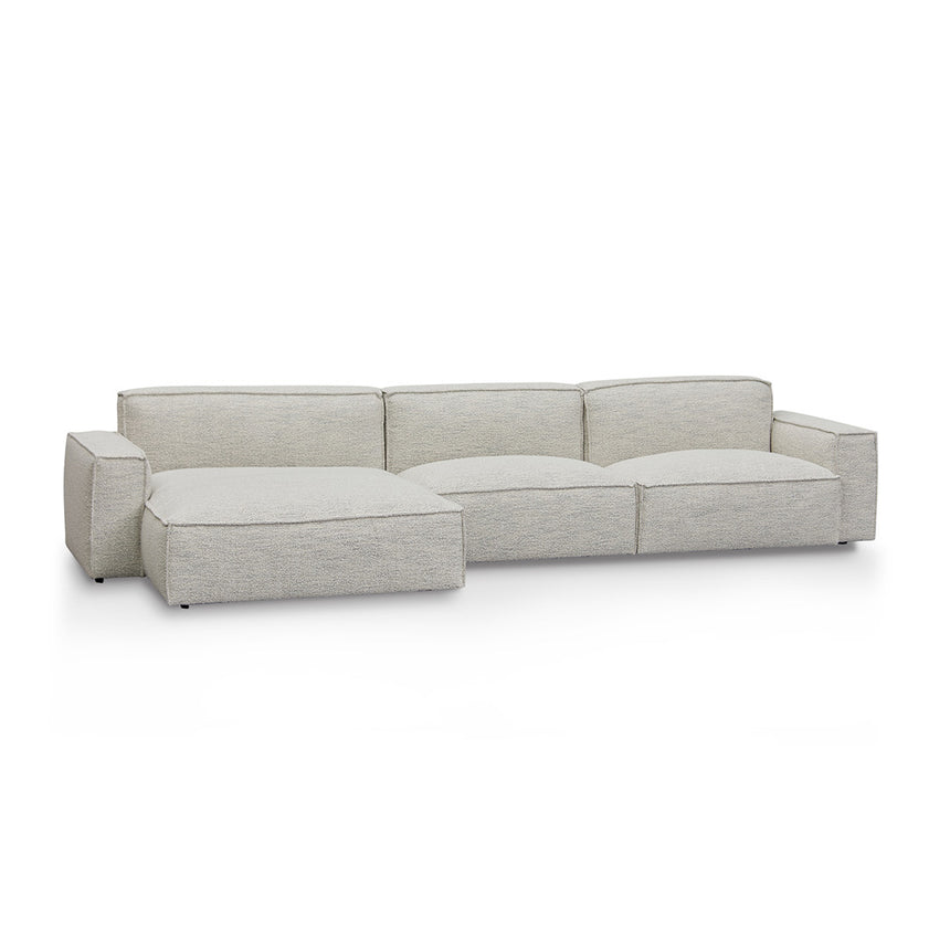 CLC8332-KSO Left Chaise Fabric Sofa - Fog Grey