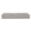 CLC8332-KSO Left Chaise Fabric Sofa - Fog Grey