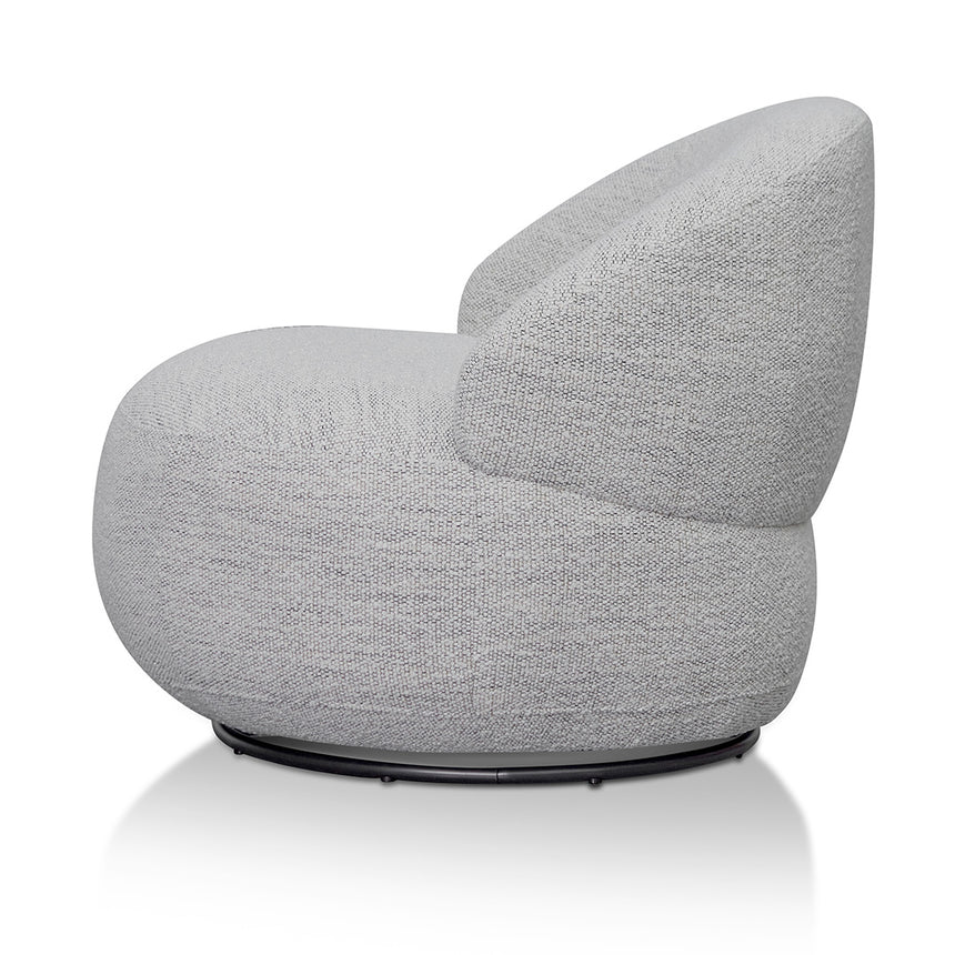 CLC8333-KSO Swivel Fabric Lounge Chair - Fog Grey