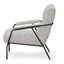 CLC8334-KSO Fabric Armchair - Fog Grey