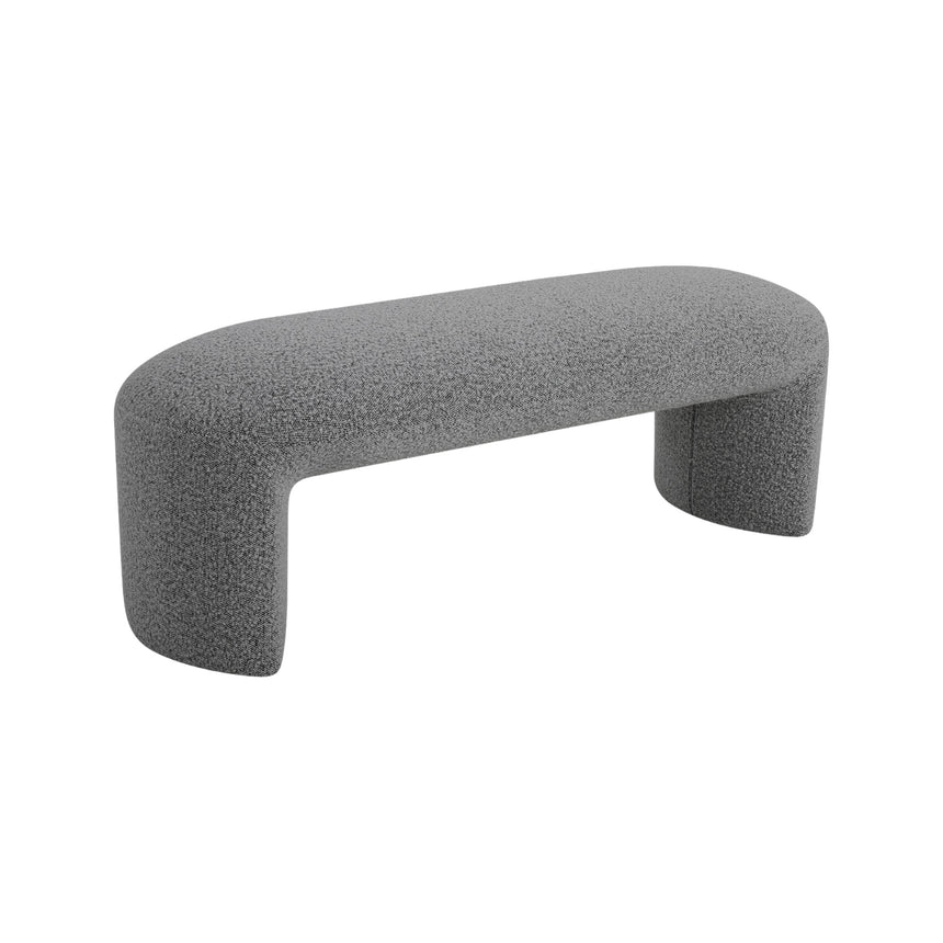 CLC8424-YY 1.2m Long Ottoman Bench - Pepper Boucle