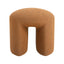 CLC8425-YY Round Ottoman - Brown Boucle