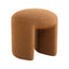 CLC8425-YY Round Ottoman - Brown Boucle