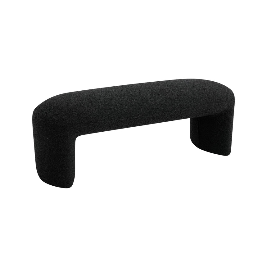CLC8426-YY 1.2m Long Ottoman Bench - Brown Boucle
