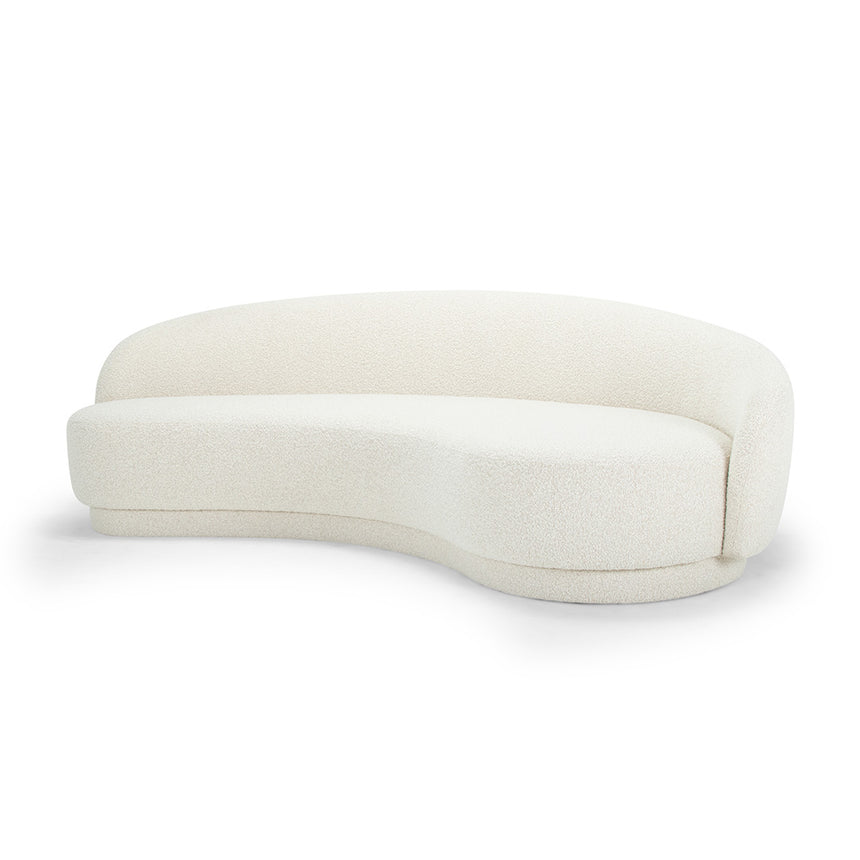 CLC8467 4 Seater Fabric Sofa - Cream Boucle
