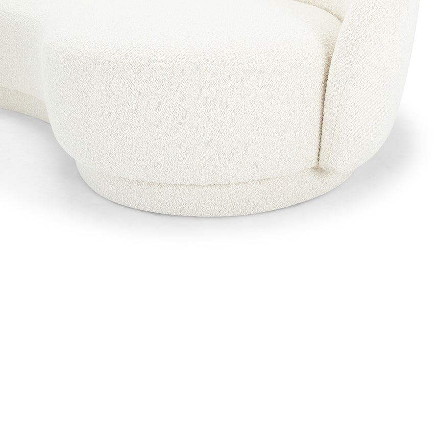 CLC8467 4 Seater Fabric Sofa - Cream Boucle