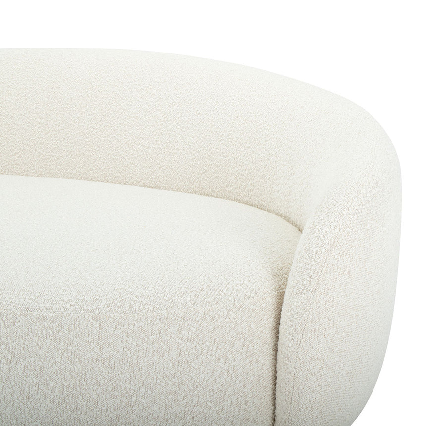 CLC8467 4 Seater Fabric Sofa - Cream Boucle