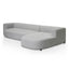 CLC8472-CA Right Chaise Sofa - Grey
