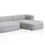 CLC8472-CA Right Chaise Sofa - Grey