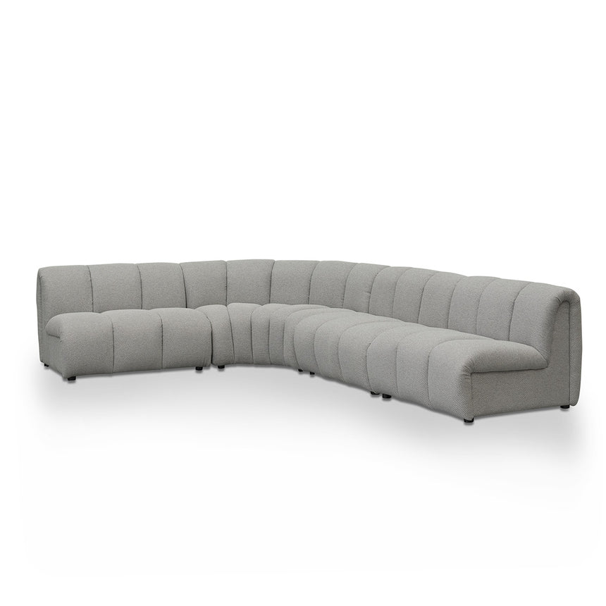 CLC8671-YY 3 Seater Left Chaise Sofa -  Clay Grey