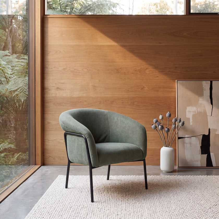 CLC8506-LF Fabric Armchair - Mason Olive Green
