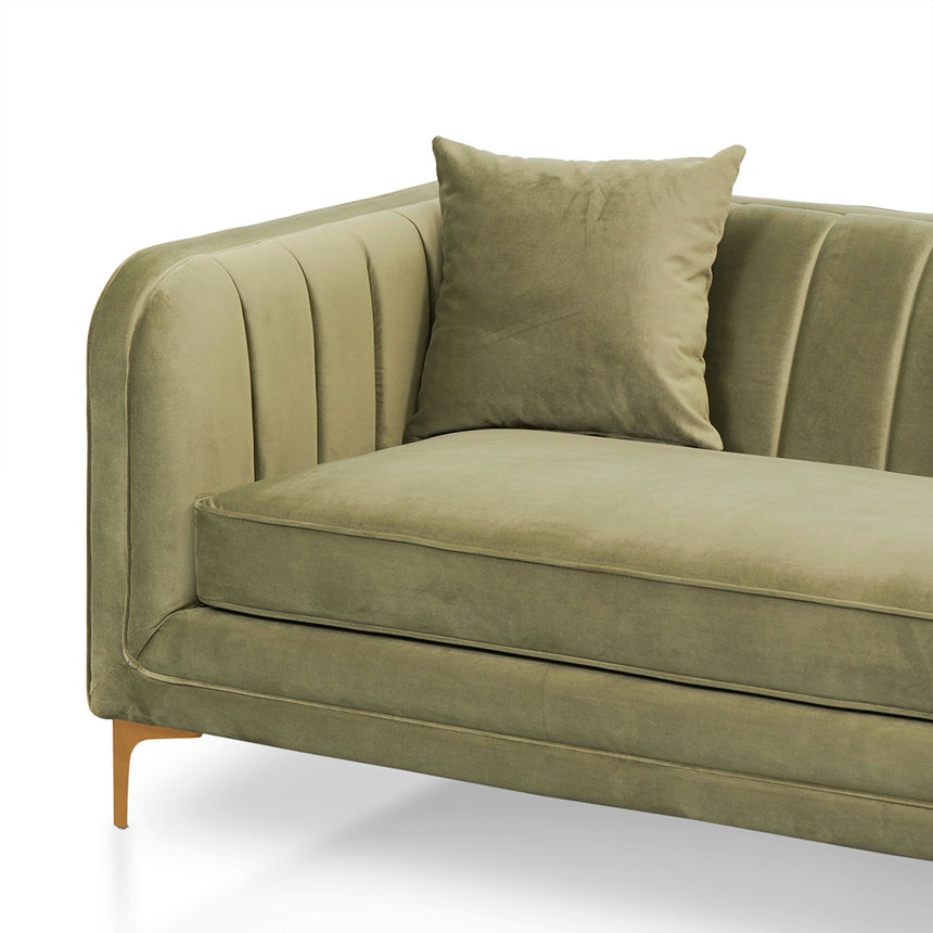 CLC8516-FS 3 Fabric Seater Sofa - Elegant Sage