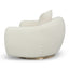 CLC8537-FS Swivel Armchair - Ivory White Boucle