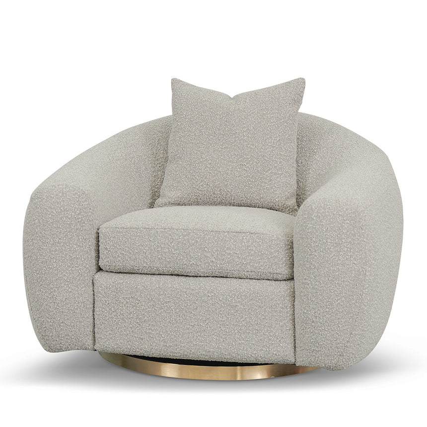 CLC6889-SD Fabric Lounge Chair - Silver Grey