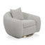 CLC8538-FS Swivel Armchair - Ash Grey Boucle