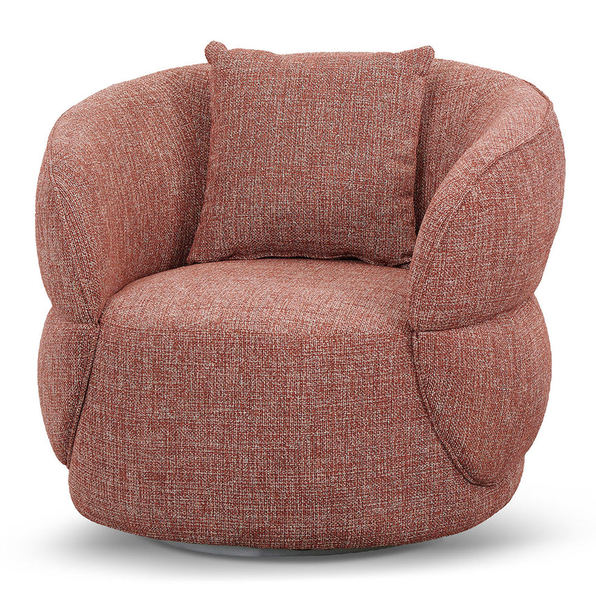 CLC8594-KSO Swivel Fabric Lounge Chair - Ginger Brown