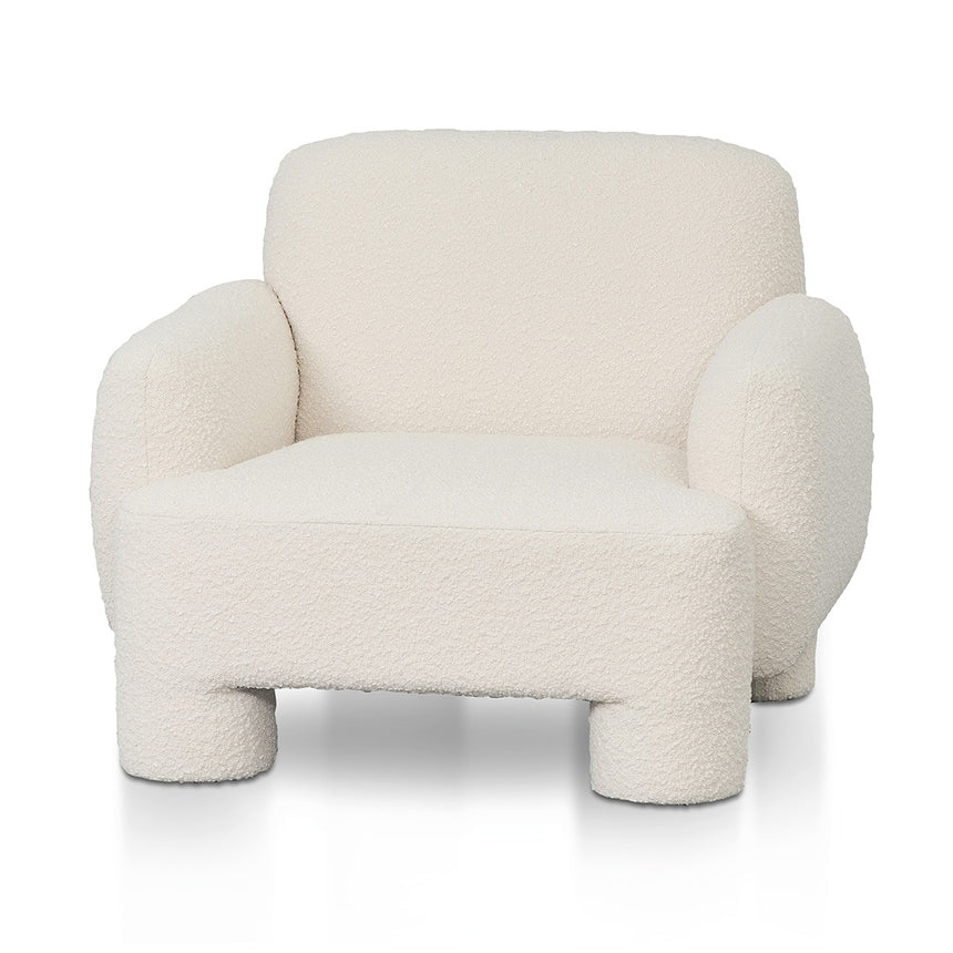 CLC8572-CA Armchair - Ivory White Boucle