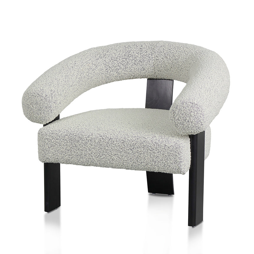 CLC2849-CA Velvet Lounge Wingback Chair in Light Texture Grey