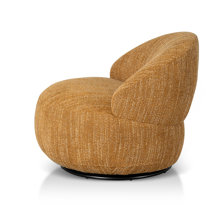 CLC8594-KSO Swivel Fabric Lounge Chair - Ginger Brown