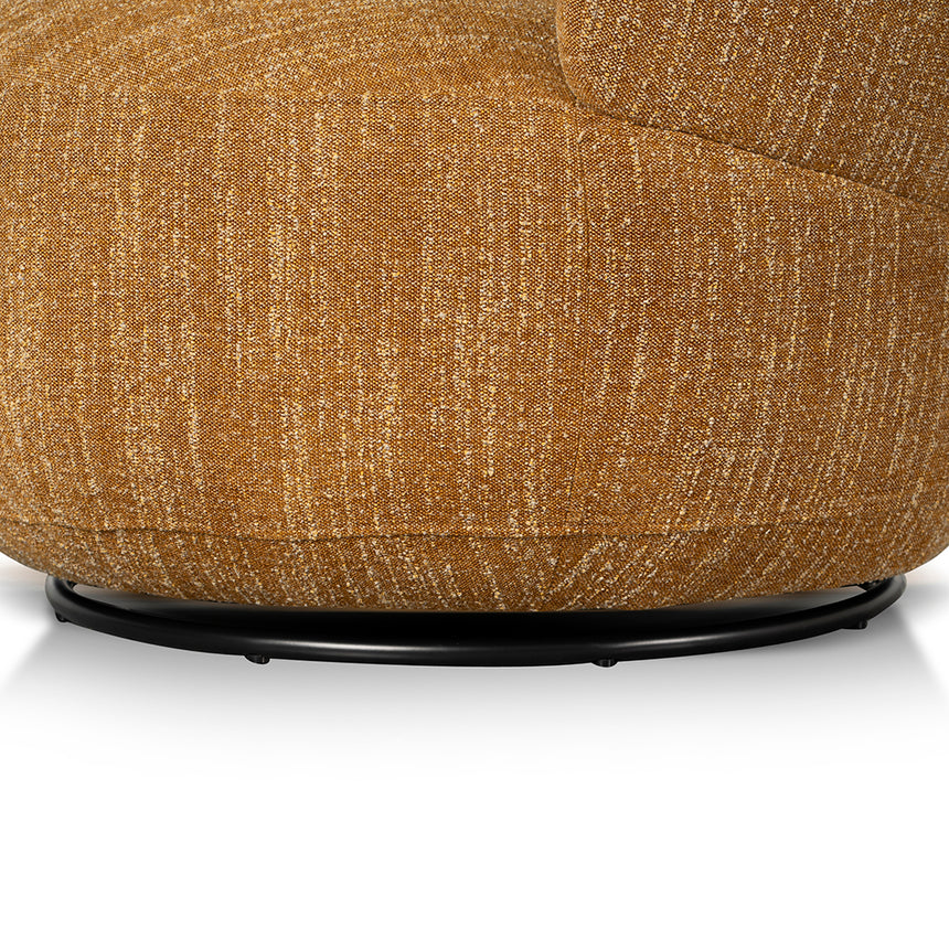 CLC8594-KSO Swivel Fabric Lounge Chair - Ginger Brown