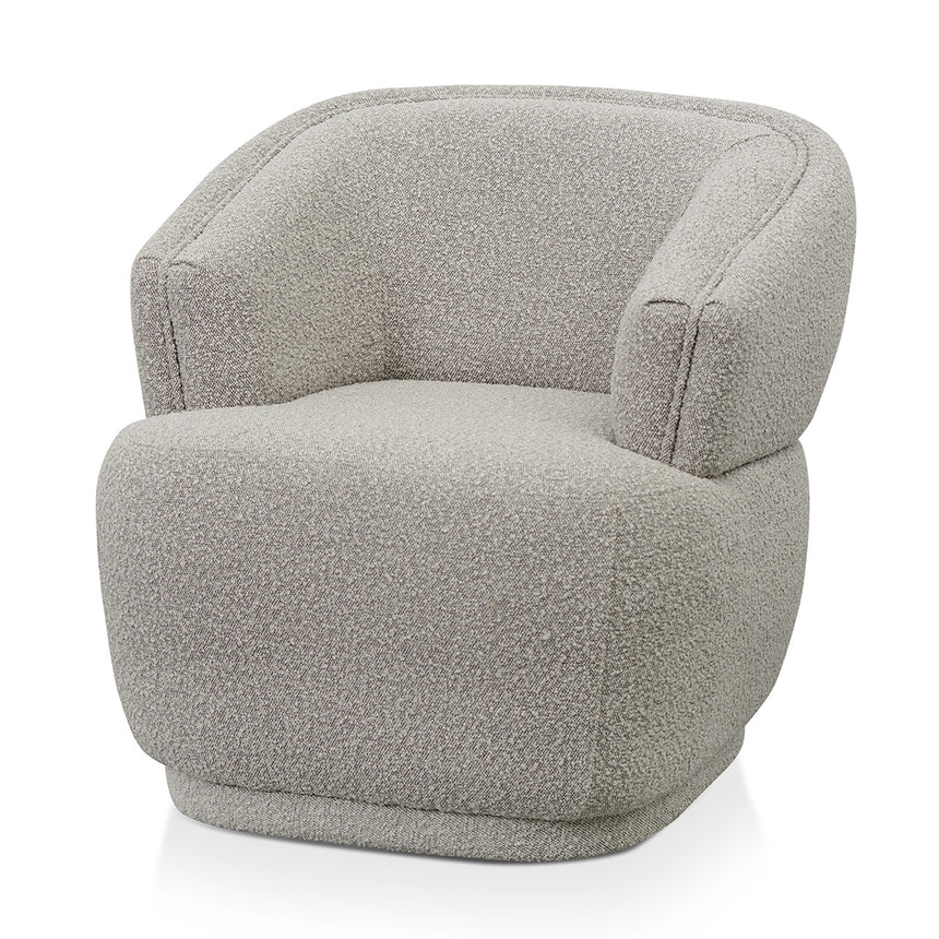 CLC6058-KSO Fabric Lounge Chair - Light Grey
