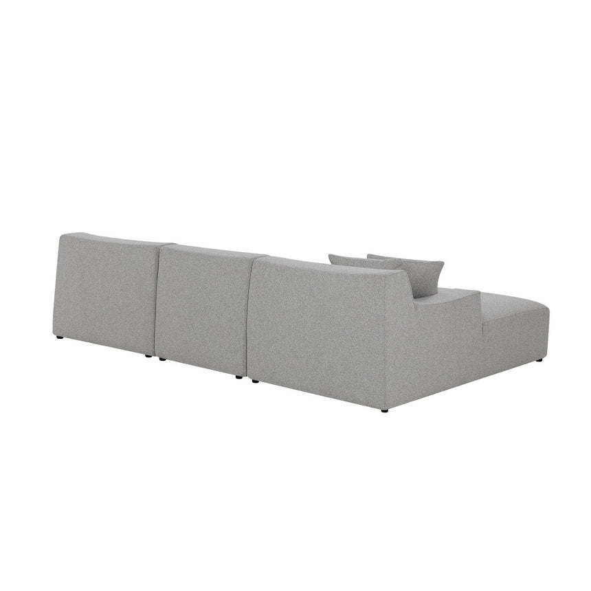 CLC8671-YY 3 Seater Left Chaise Sofa -  Clay Grey