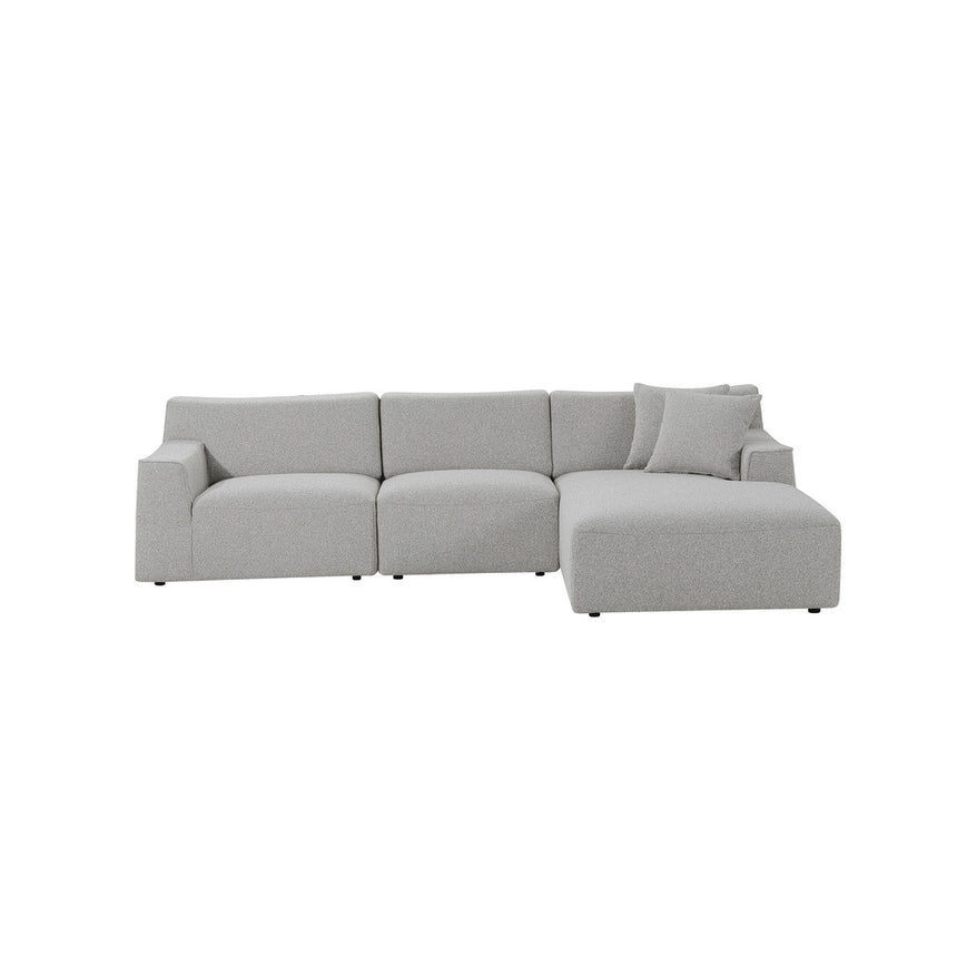 CLC8672-YY 3 Seater Right Chaise Sofa - Clay Grey