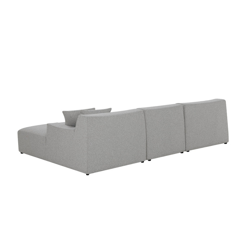 CLC8672-YY 3 Seater Right Chaise Sofa - Clay Grey