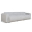 CLC8842-BS 4 Seater Fabric Sofa - Silver Grey Boucle