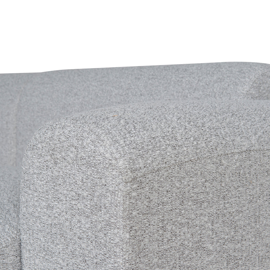 CLC8842-BS 4 Seater Fabric Sofa - Silver Grey Boucle