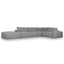 Ex Display - CLC8862-KSO Right Chaise Fabric Sofa - Glacier Grey