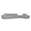 Ex Display - CLC8862-KSO Right Chaise Fabric Sofa - Glacier Grey
