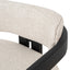 Ex Display - CLC8896-NI Black Armchair - Linen