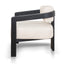 Ex Display - CLC8896-NI Black Armchair - Linen