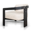 Ex Display - CLC8896-NI Black Armchair - Linen