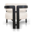 Ex Display - CLC8896-NI Black Armchair - Linen