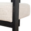 Ex Display - CLC8896-NI Black Armchair - Linen