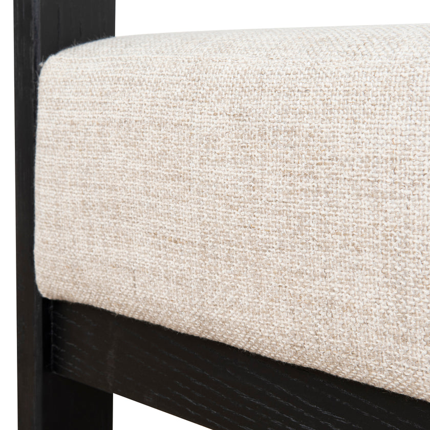 Ex Display - CLC8896-NI Black Armchair - Linen