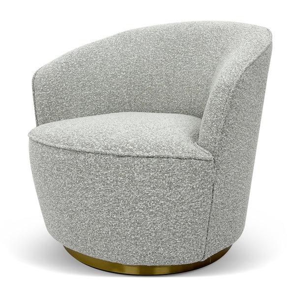 Grey boucle chair best sale
