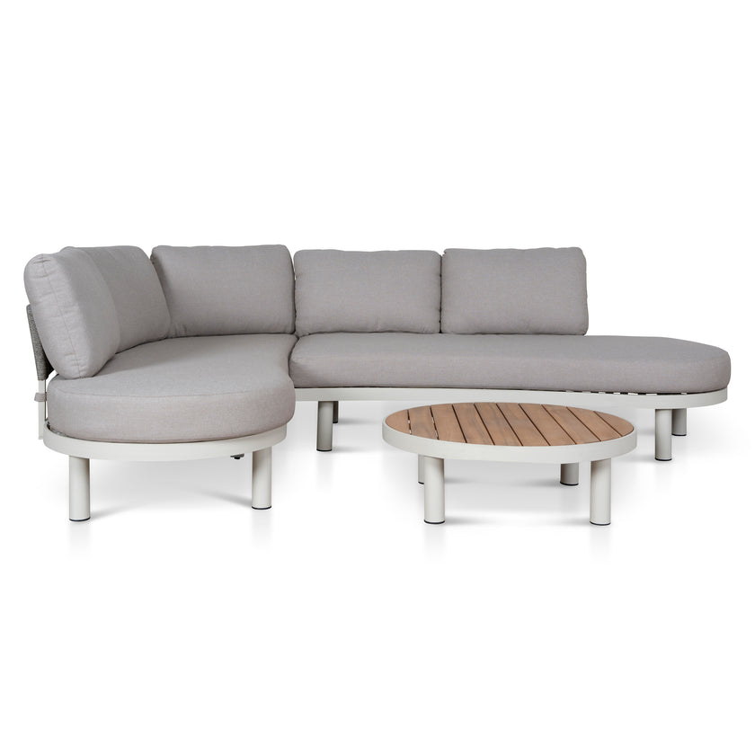CLS12165-EM 2pcs Outdoor Corner Lounge Set - Light Brown